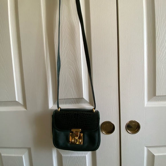 Bally Green Leather Crossbody Bag - Picture 2 of 7